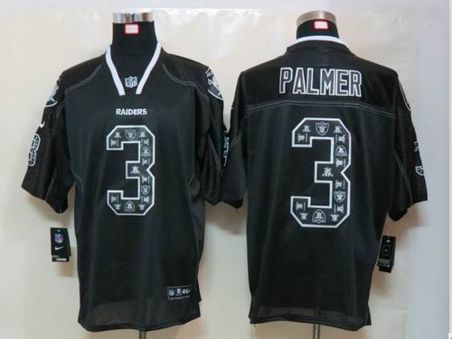 NEW Nike Okaland Raiders 3 Palmer Lights Out Black Elite Jerseys