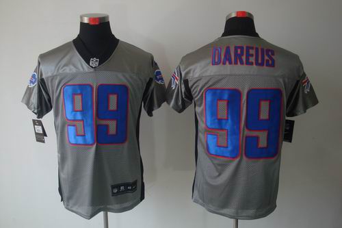 Nike Buffalo Bills 99 Marcell Dareus Elite NFL Grey Shadow Jerseys