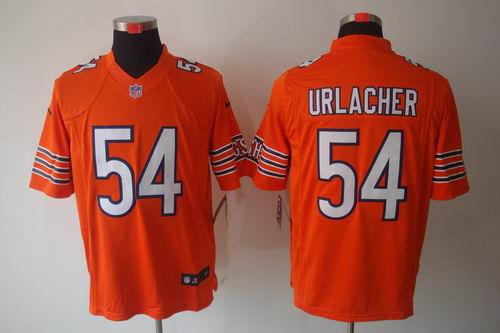 Nike Chicago Bears 54 Brian Urlacher Limited Orange NFL Jerseys