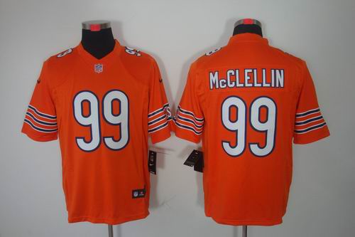 Nike Chicago Bears 99 Shea McClellin Limited Orange NFL Jerseys