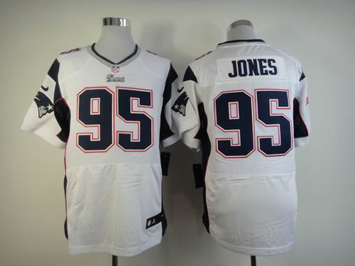 Nike New England Patriots 95 Chandler Jones Elite White NFL Jerseys