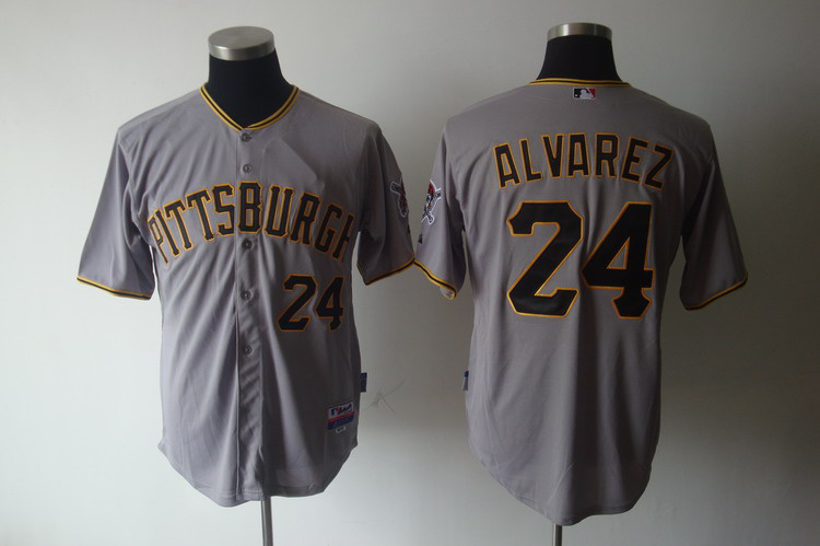 Pittsburgh Pirates 24 ALVAREZ gray mlb jersey