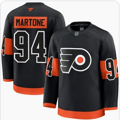 PORTER MARTONE PHILADELPHIA FLYERS FANATICS PREMIUM HOME JERSEY for MEN PORTER MARTONE PHILADELPHIA FLYERS FANATICS PREMIUM HOME JERSEY for MEN