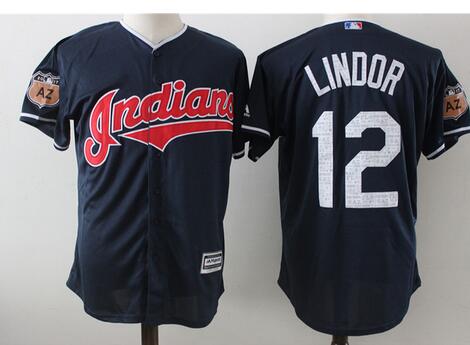 2017 Spring Training 12 Fransisco Lindor  baseball jersey