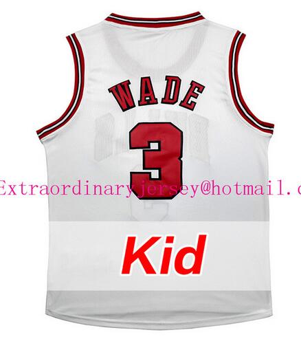 new Kids  #3 Dwyane Wade Basketball Jersey