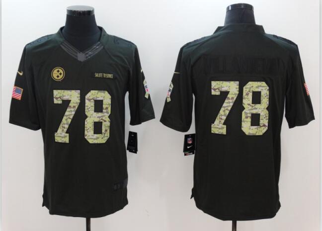 Men's Pittsburgh Steelers Alejandro Villanueva Nike Army Jersey