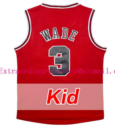 new Kids  #3 Dwyane Wade Basketball Jersey