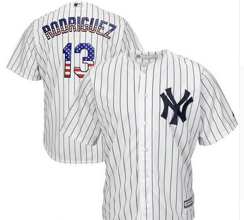 USA Flag Alex Rodriguez #13 Jersey