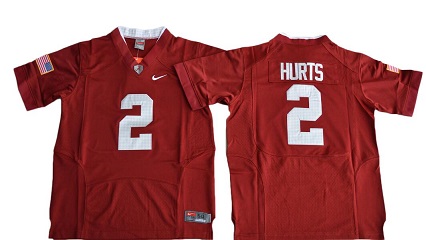 New Youth Alabama Crimson Tide Jalen Hurts 2 College Football Pro Combat Jersey