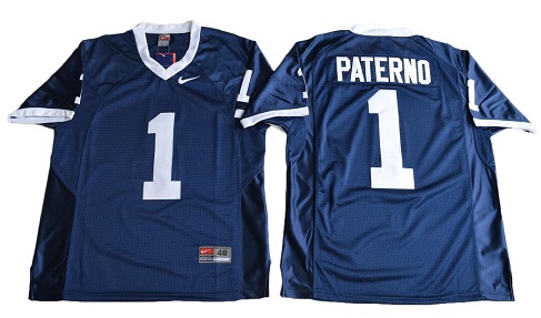 Men Penn State Nittany Lions Joe Paterno 1 College Football Jersey - Navy Blue