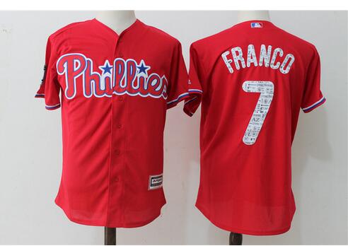 2017 Spring Training 7# Maikel Franco  baseball jersey