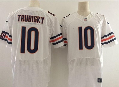 Men Stitched 10 Mitchell Trubisky Football Jersey-003