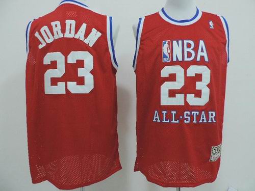 2003 NBA All Star 23 Michael Jordan red Adidas men NBA basketball jerseys