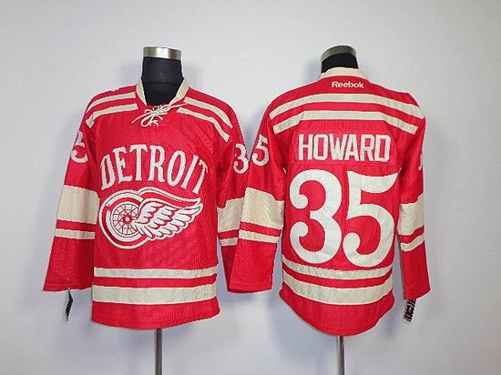 2013 Deroit Red wings 35 Hdward Red men ice hockey nhl jerseys