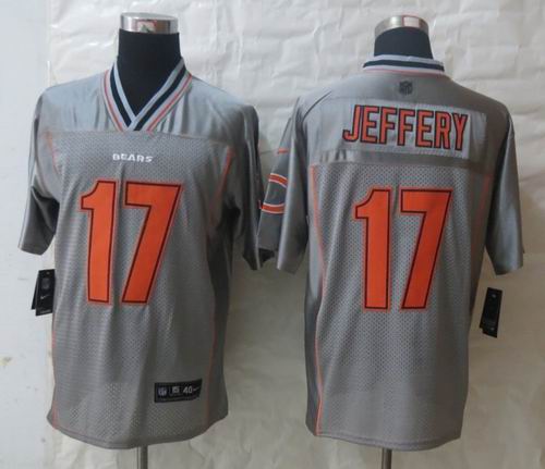 2013 NEW Nike Chicago Bears 17 Jeffery Grey Vapor Elite Jerseys