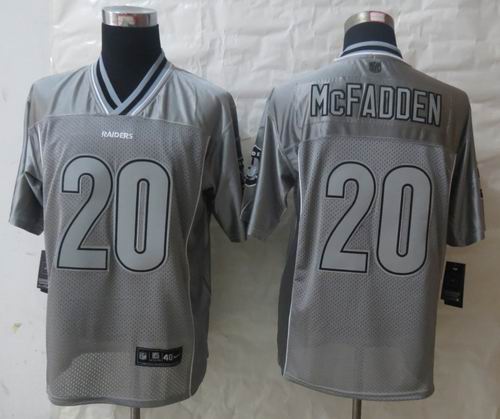 2013 New Nike Oakland Raiders 20 McFadden Grey Vapor Elite Jerseys