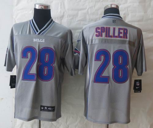 2013 Nike Buffalo Bills 28 Spiller Grey Vapor Elite Jerseys