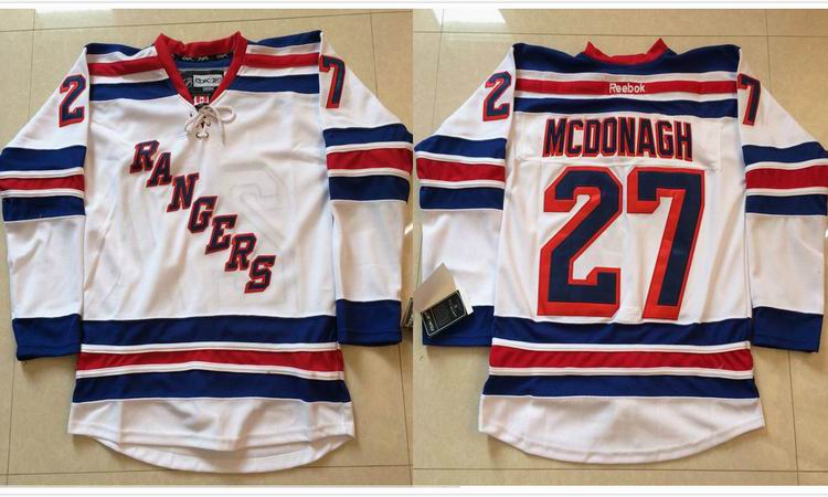 2014 New York Rangers Ryan McDonagh 27 White nhl ice hockey  jerseys