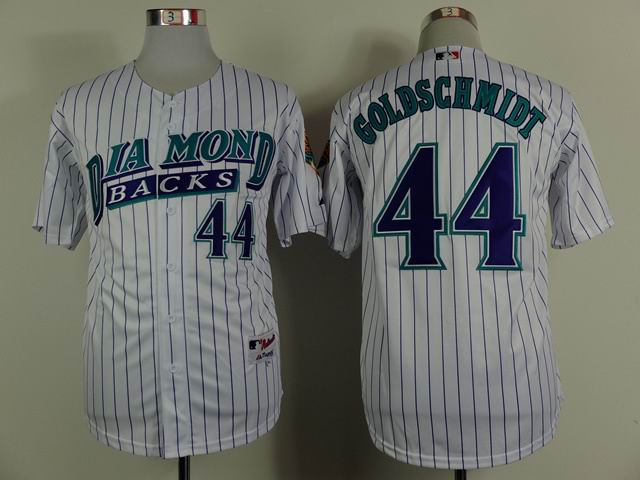 2015 Arizona Diamondback 44 Paul Goldschmidt white men baseball mlb jerseys blue stripe