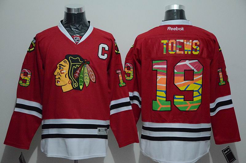 2015 Chicago Blackhawks 19 Jonathan Toews Red nhl hockey stanley cup jerseys