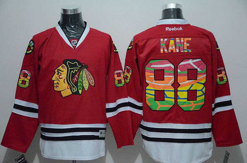 2015 Chicago Blackhawks 88 Patrick Kane Red nhl hockey stanley cup jerseys