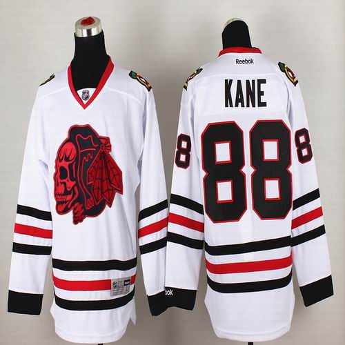 2015 Chicago Blackhawks 88 Patrick Kane White ice nhl Jersey(1)