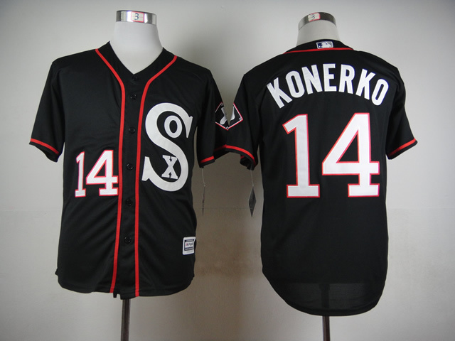 2015 Chicago White Sox 14 Paul Konerko black men baseball mlb jersey