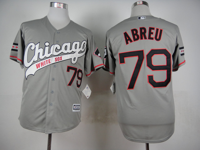 2015 Chicago White Sox 79 Jose Abreu gray men baseball mlb Jersey