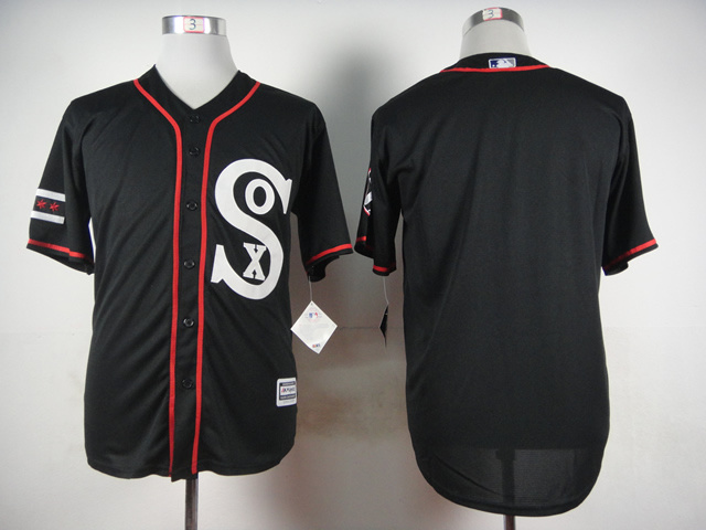 2015 Chicago White Sox blank black men baseball mlb jersey