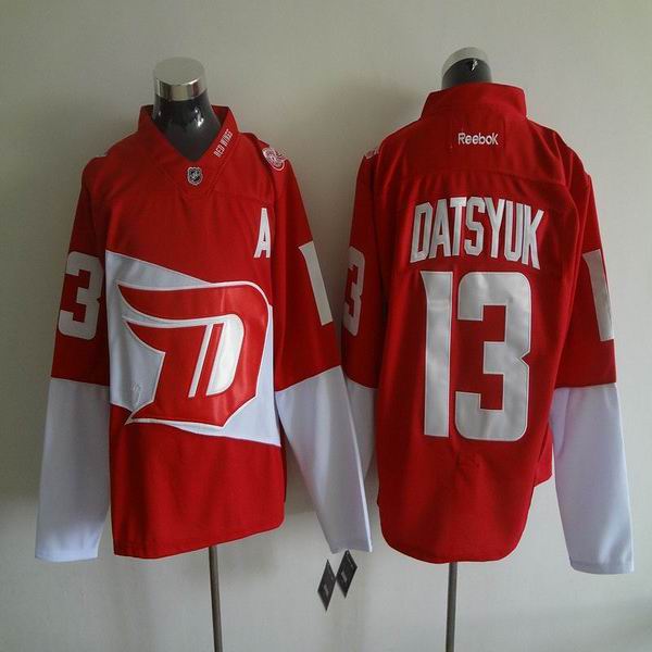 2015 Detroit Red Wings 13 Pavel Datsyuk Red men ice hockey nhl jerseys