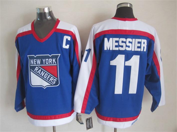 2015 New York Rangers 11 Mark Messier Blue new nhl ice hockey  jerseys