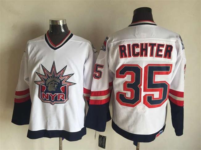 2015 New York Rangers 35 Mike Richter white nhl ice hockey  jerseys