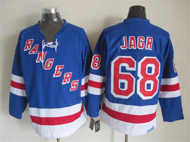 2015 New York Rangers 68 Jaromir Jagr Blue CCM nhl ice hockey  jerseys