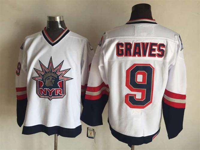 2015 New York Rangers 9 Adam Graves white nhl ice hockey  jerseys