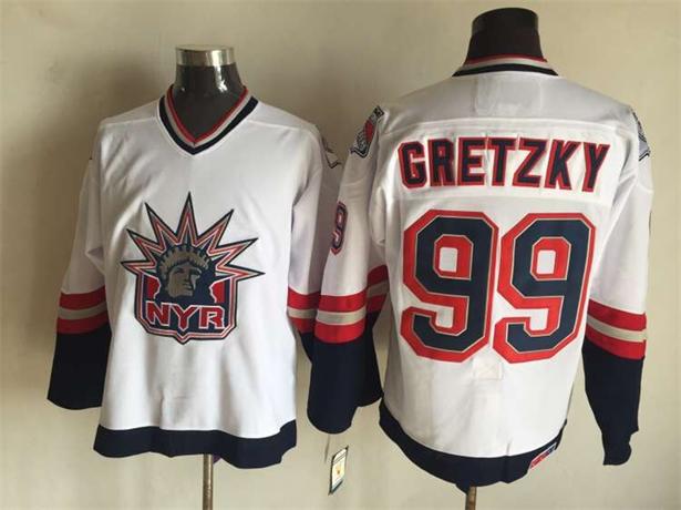 2015 New York Rangers 99 Wayne Gretzky white nhl ice hockey  jerseys