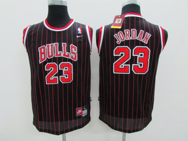 Chicago Bulls 23# jordan black youth nba jersey