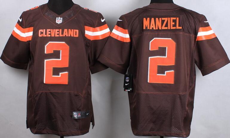 2015 Nike Cleveland Browns 2 Johnny Manziel brown elite nfl jerseys