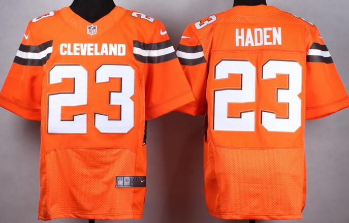 2015 Nike Cleveland Browns 23 Joe Haden elite Orange NFL Jerseys