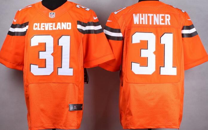 2015 Nike Cleveland Browns 31 Donte Whitner elite Orange NFL Jerseys