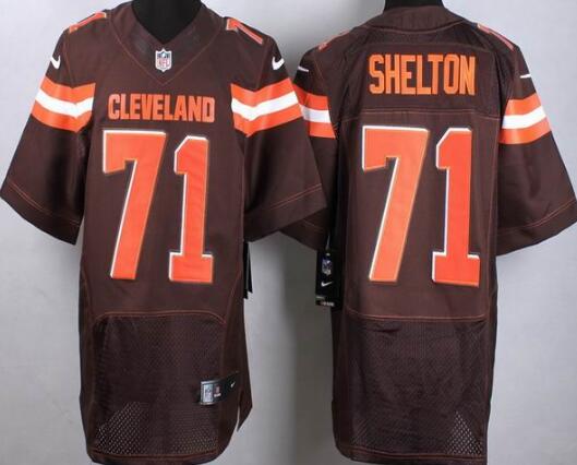 2015 Nike Cleveland Browns 71 Danny Shelton elite Brown NFL Jersey