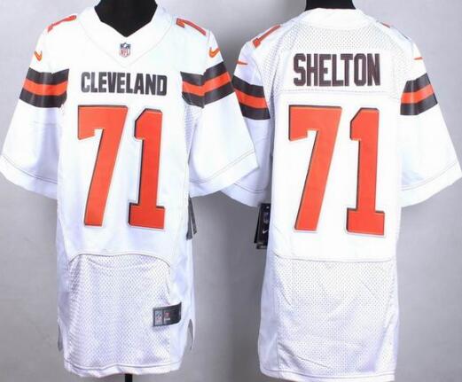 2015 Nike Cleveland Browns 71 Danny Shelton elite white NFL Jersey