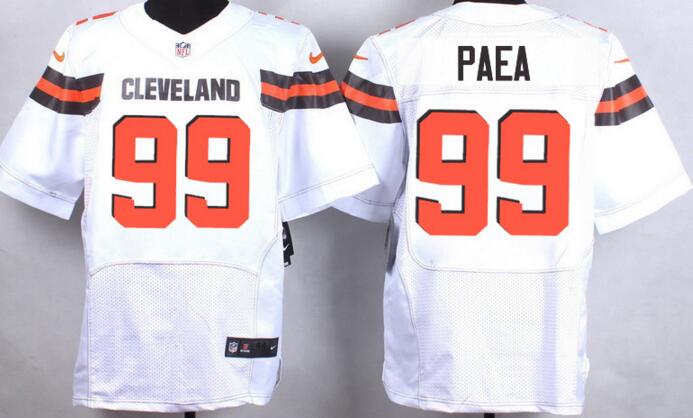 2015 Nike Clevland Browns 99 Paea white elite nfl jersey