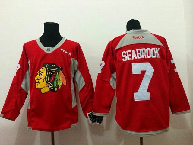 2015 Reebok Brent Seabrook Jersey 7 Red Chicago Blackhawks men nhl Ice Hockey Jerseys