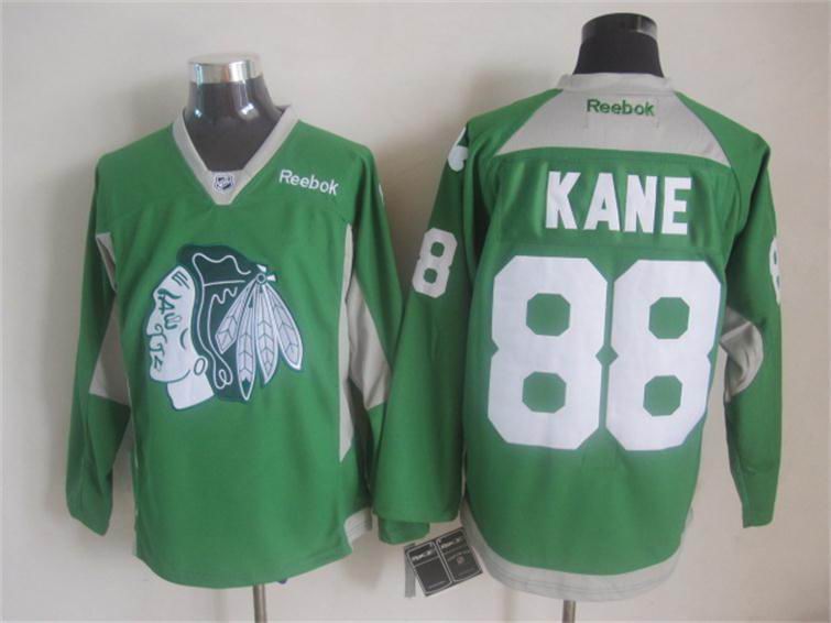 2015 Reebok Chicago Blackhawks #88 Patrick Kane green Ice hockey Jersey