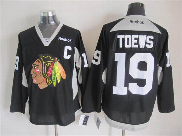 2015 Reebok Chicago Blackhawks 19 Jonathan Toews Blackmen nhl Ice Hockey Jerseys C patch