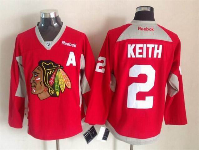 2015 Reebok Chicago Blackhawks Duncan Keith #2 red Ice hockey jerseys