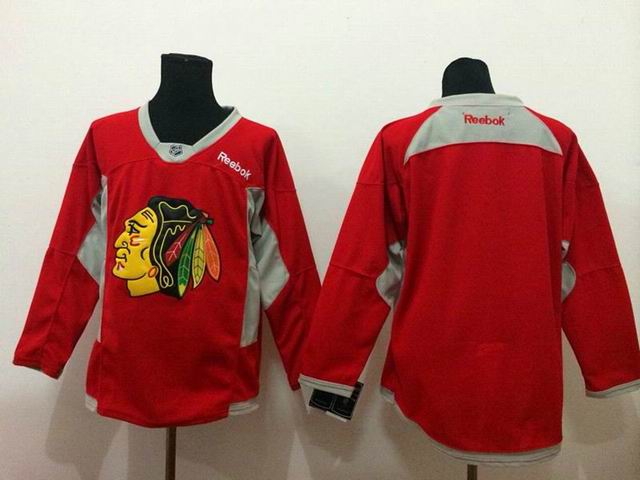 2015 Reebok Chicago Blackhawks blank red ice hockey jersey