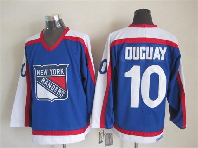 2015 Reebok New York Rangers 10 Duguay CCM blue nhl ice hockey  jerseys