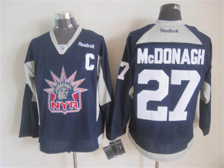 2015 Reebok New York Rangers Ryan McDonagh 27 blue nhl ice hockey  jerseys