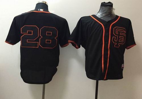 2015 San Francisco Giants 28 Buster Posey black MLB baseball Jersey